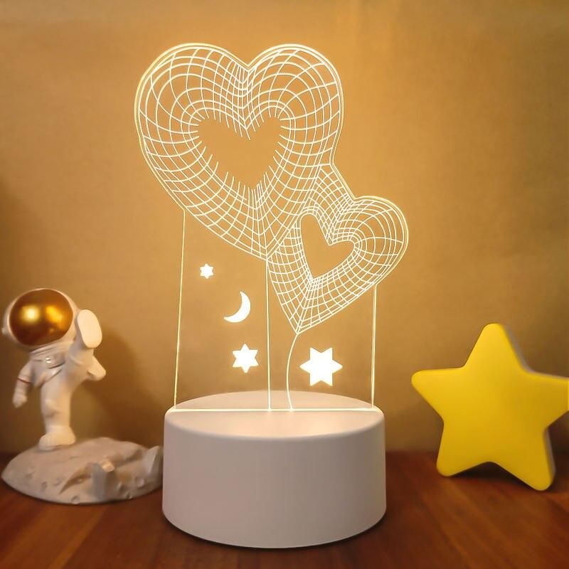 SOLOLANDOR 3D LED Lamp Creative 3D LED Night Lights Novelty Illusion Night Lamp 3D Illusion Table Lamp For Home Decorative Light SOLOLANDOR 3D LED Lamp Creative 3D LED Night Lights Novelty Illusion Night Lamp 3D Illusion Table Lamp For Home Decorative Light