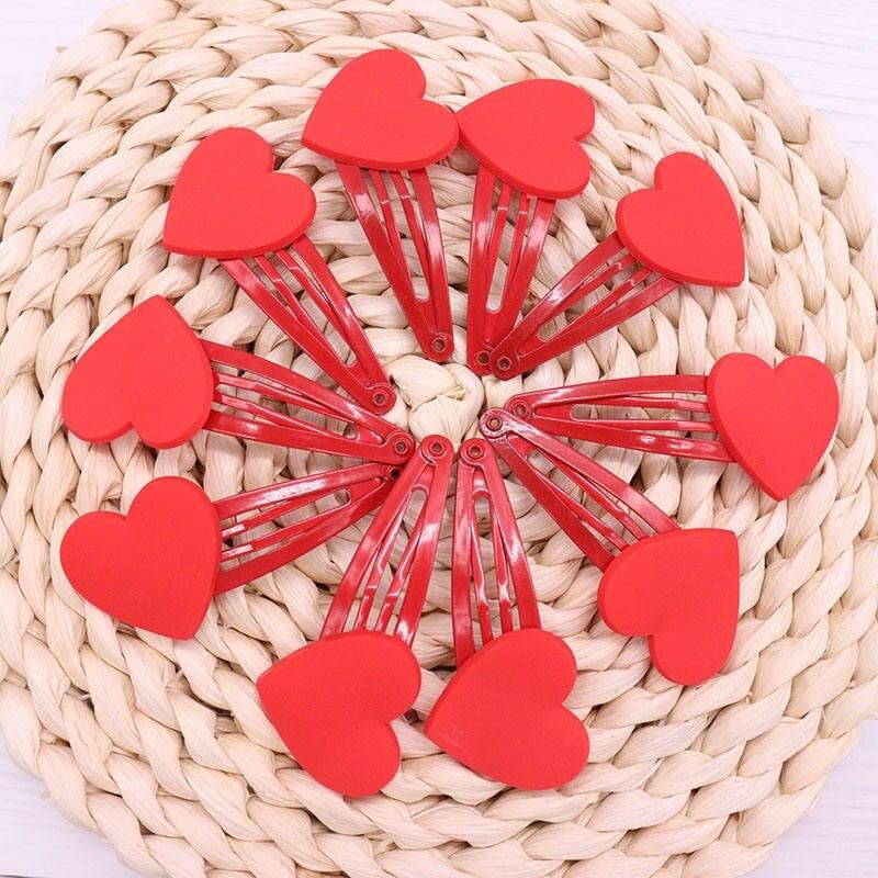 2Pcs/Set Fashion Red Heart Children Badges Hair Pins Cute Hairpins Hair Clips Headwear Barrette Baby Girls Kids Hair Accessories 2Pcs/Set Fashion Red Heart Children Badges Hair Pins Cute Hairpins Hair Clips Headwear Barrette Baby Girls Kids Hair Accessories