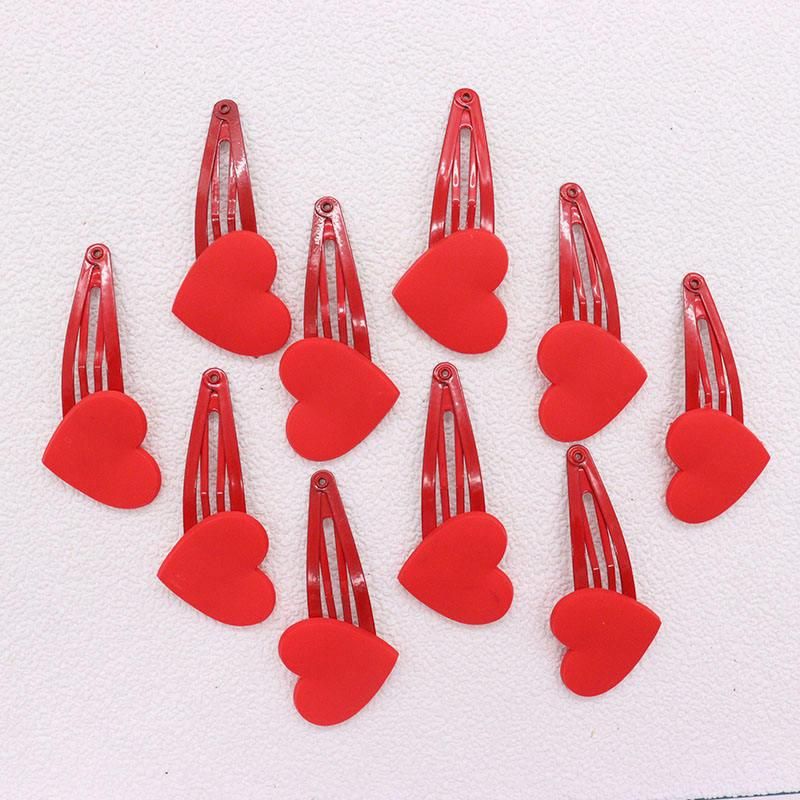 2Pcs/Set Fashion Red Heart Children Badges Hair Pins Cute Hairpins Hair Clips Headwear Barrette Baby Girls Kids Hair Accessories 2Pcs/Set Fashion Red Heart Children Badges Hair Pins Cute Hairpins Hair Clips Headwear Barrette Baby Girls Kids Hair Accessories